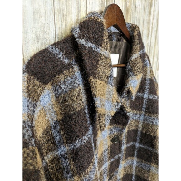 Madewell Belrose Shirt Jacket Wool Blend Shacket Coat Cassel Plaid 3X NWT $268 - Picture 6 of 12